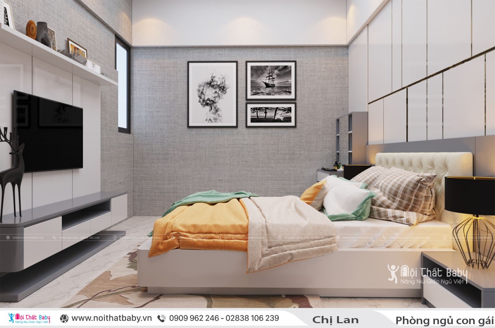 Phòng ngủ hiện đại dành cho không gian của bạn