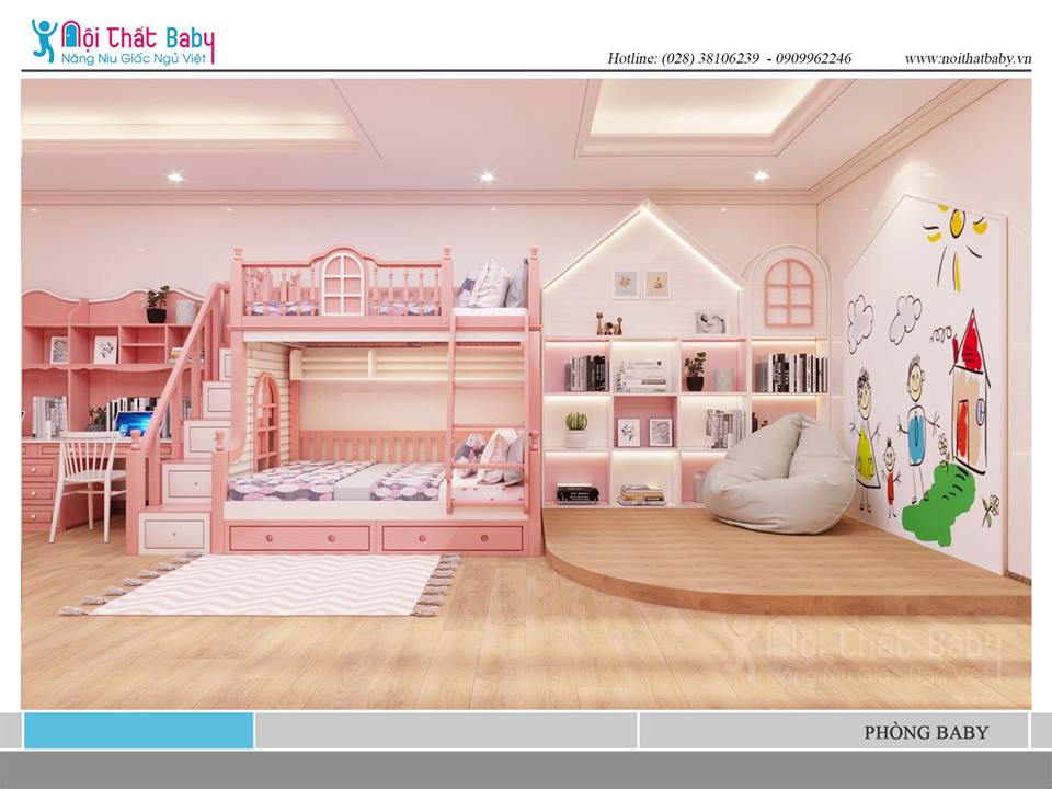 Thiết kế phòng ngủ trẻ em 