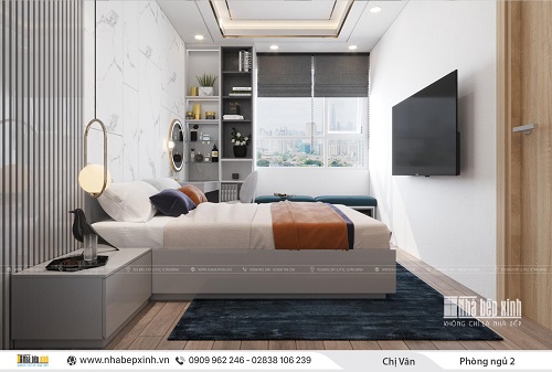 Thiết kế phòng ngủ đẹp và ấn tượng tại chung cư Celadon City