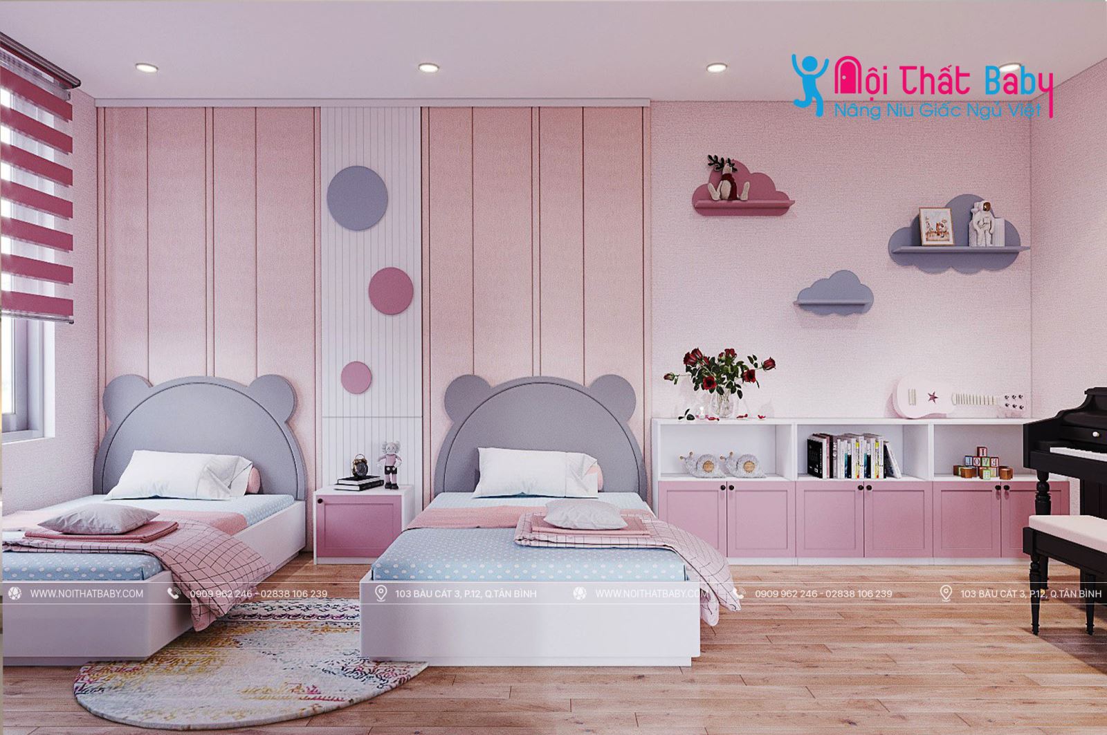 Làm sao để trang trí phòng ngủ đẹp cho bé gái ?