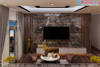 Thiết kế nội thất căn hộ mẫu Celadon City 2 phòng ngủ - Tân Phú