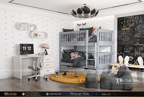 Giường tầng cho bé đẹp nhất 2021 - BBP54