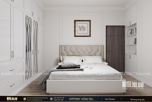 Thiết kế nội thất phòng ngủ người lớn đẹp căn Penthouse Gateway Vũng Tàu 220m2 - NBX459