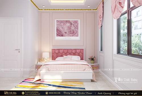 Thiết kế phòng ngủ bé gái tân cổ điển tại Khu dân cư Dương Hồng Garden House