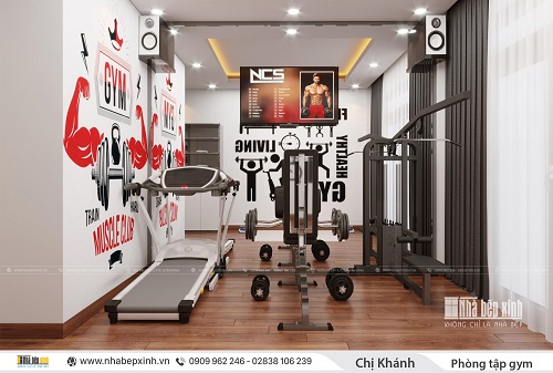 Thiết kế phòng tập gym tại nhà - NBX314