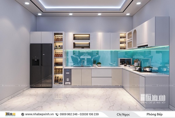 Những mẫu thiết kế tủ nhà bếp đẹp nhất 2020 theo phong cách hiện đại. -  Kiến Trúc Và Nội Thất Hùng Anh